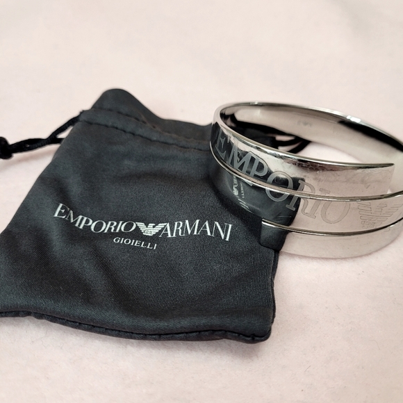 Emporio Armani Jewelry - Emporio Armani Women Stainless Steel Bangle Size OS